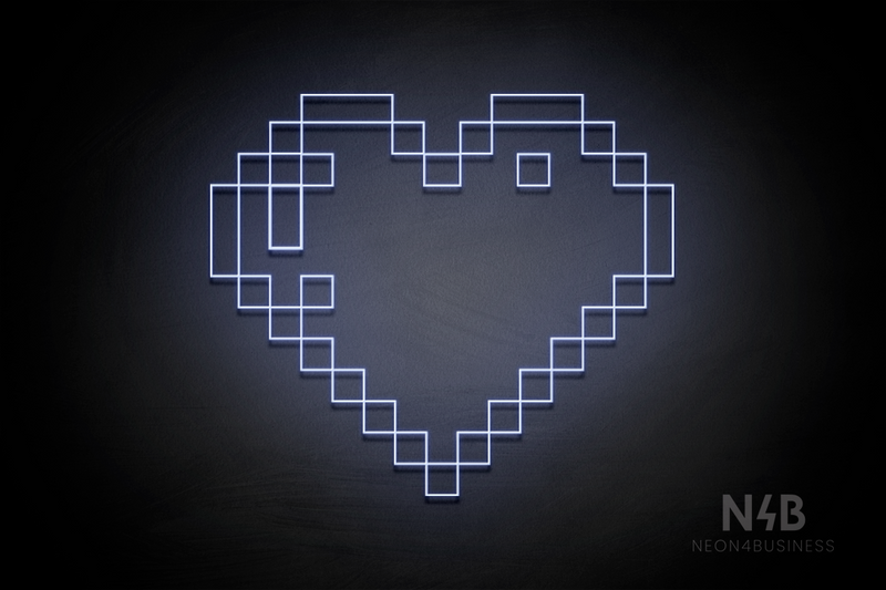 Pixel Heart - LED neon sign