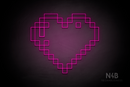 Pixel Heart - LED neon sign
