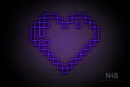 Pixel Heart - LED neon sign