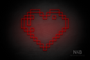 Pixel Heart - LED neon sign