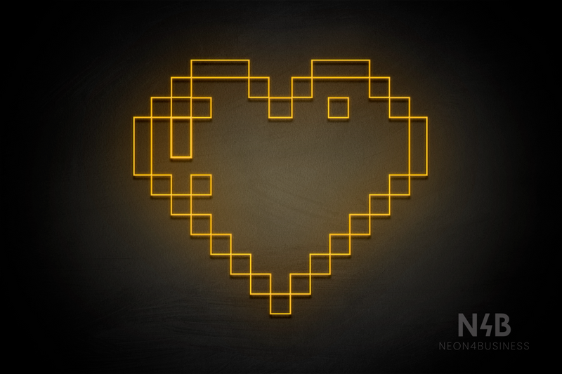 Pixel Heart - LED neon sign