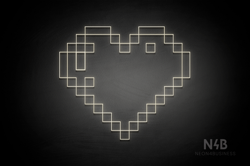 Pixel Heart - LED neon sign