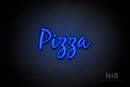"Pizza" (Notes font) - LED neon sign