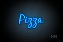 "Pizza" (Notes font) - LED neon sign