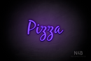 "Pizza" (Notes font) - LED neon sign