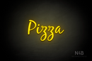 "Pizza" (Notes font) - LED neon sign