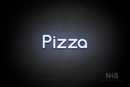 "Pizza" (Mountain font) - LED neon sign