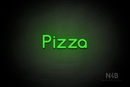 "Pizza" (Mountain font) - LED neon sign