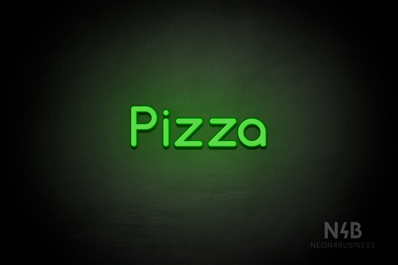 "Pizza" (Mountain font) - LED neon sign