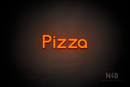 "Pizza" (Mountain font) - LED neon sign