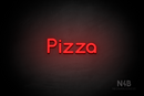 "Pizza" (Mountain font) - LED neon sign