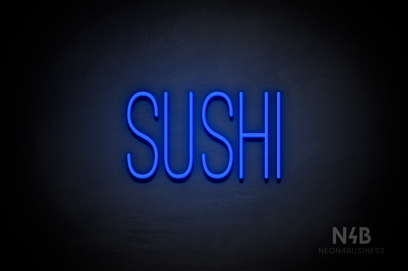 "SUSHI" (Diamond font) - LED neon sign