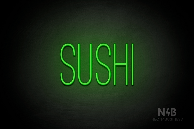 "SUSHI" (Diamond font) - LED neon sign