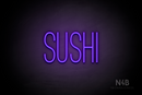"SUSHI" (Diamond font) - LED neon sign