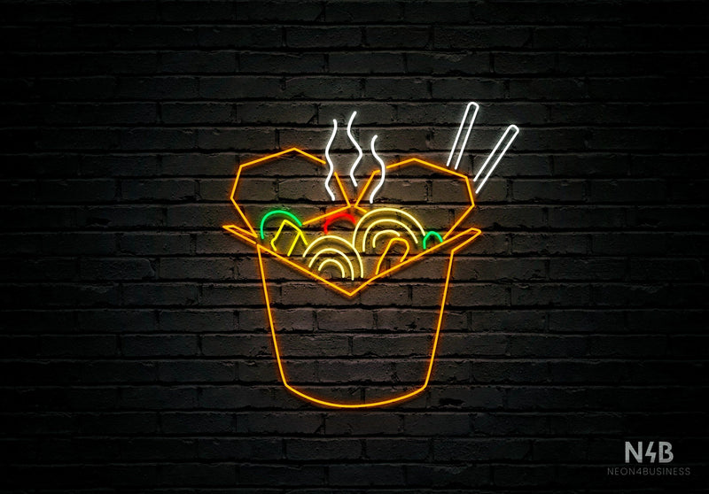 Smoke Wok (BomBom  font) - LED neon sign
