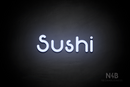"Sushi" (Mountain font) - LED neon sign