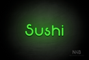 "Sushi" (Mountain font) - LED neon sign