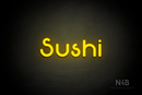 "Sushi" (Mountain font) - LED neon sign