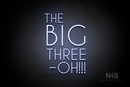 "THE BIG THREE-OH!!!" (Cometa font) - LED neon sign
