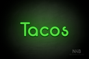 "Tacos" (Mountain font) - LED neon sign