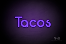 "Tacos" (Mountain font) - LED neon sign