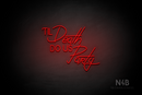 "TIL Death DO US PaRty" (Cooper - Custom font) - LED neon sign