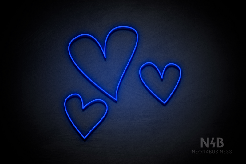 Triple Heart - LED neon sign