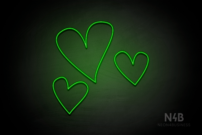 Triple Heart - LED neon sign