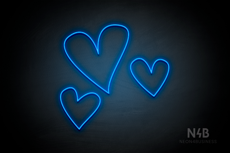 Triple Heart - LED neon sign