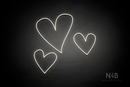 Triple Heart - LED neon sign