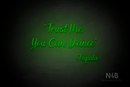 "Trust me you can dance - Tequila" (Magician font) - LED neon sign
