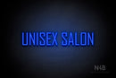 "UNISEX SALON" (Andellie font) - LED neon sign