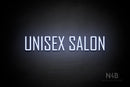 "UNISEX SALON" (Andellie font) - LED neon sign