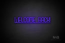"WELCOME BACK!" (Boundless font) - LED neon sign