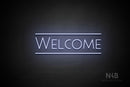 "WELCOME" (capitals, Paradise font) - LED neon sign