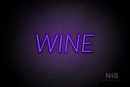 "WINE" (Optika font) - LED neon sign