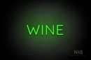 "WINE" (Castle font) - LED neon sign
