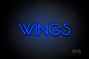 "WINGS" (Reason font) - LED neon sign