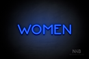 "WOMEN" (Mountain font) - LED neon sign