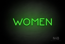 "WOMEN" (Mountain font) - LED neon sign