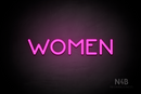 "WOMEN" (Mountain font) - LED neon sign
