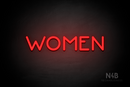 "WOMEN" (Mountain font) - LED neon sign