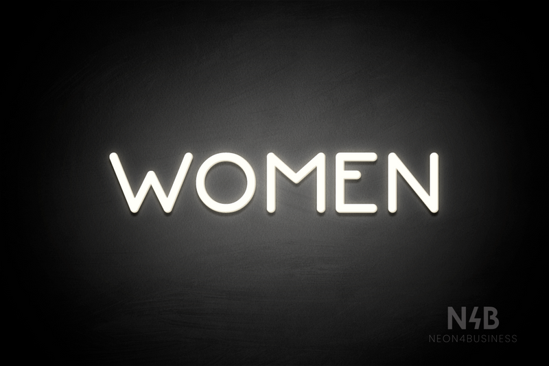 "WOMEN" (Mountain font) - LED neon sign