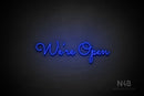 "We're Open" (Kidplay font) - LED neon sign