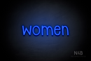 "Women" (Monoline font) - LED neon sign
