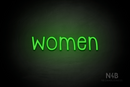 "Women" (Monoline font) - LED neon sign