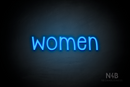 "Women" (Monoline font) - LED neon sign