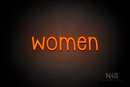 "Women" (Monoline font) - LED neon sign