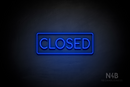 "CLOSED" (Cooper font) - LED neon sign