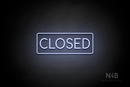 "CLOSED" (Cooper font) - LED neon sign
